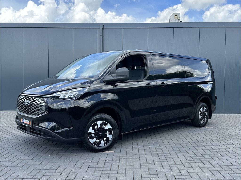 Ford E-Transit Custom 71 kWh FULL ELECTRIC / L2H1 / * NIEUW, Automaat, Achterwielaandrijving, Gebruikt, Zwart