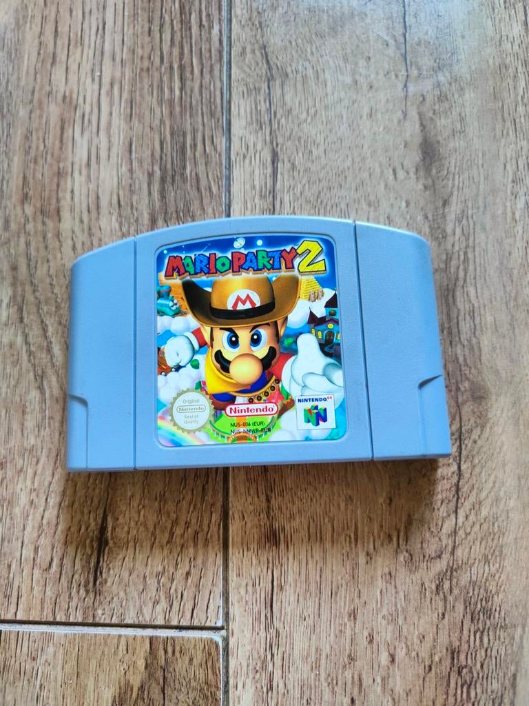 Nintendo 64 spel - Mario Party 2, Spelcomputers en Games, Games | Nintendo 64, Avontuur en Actie, Ophalen of Verzenden, Zo goed als nieuw