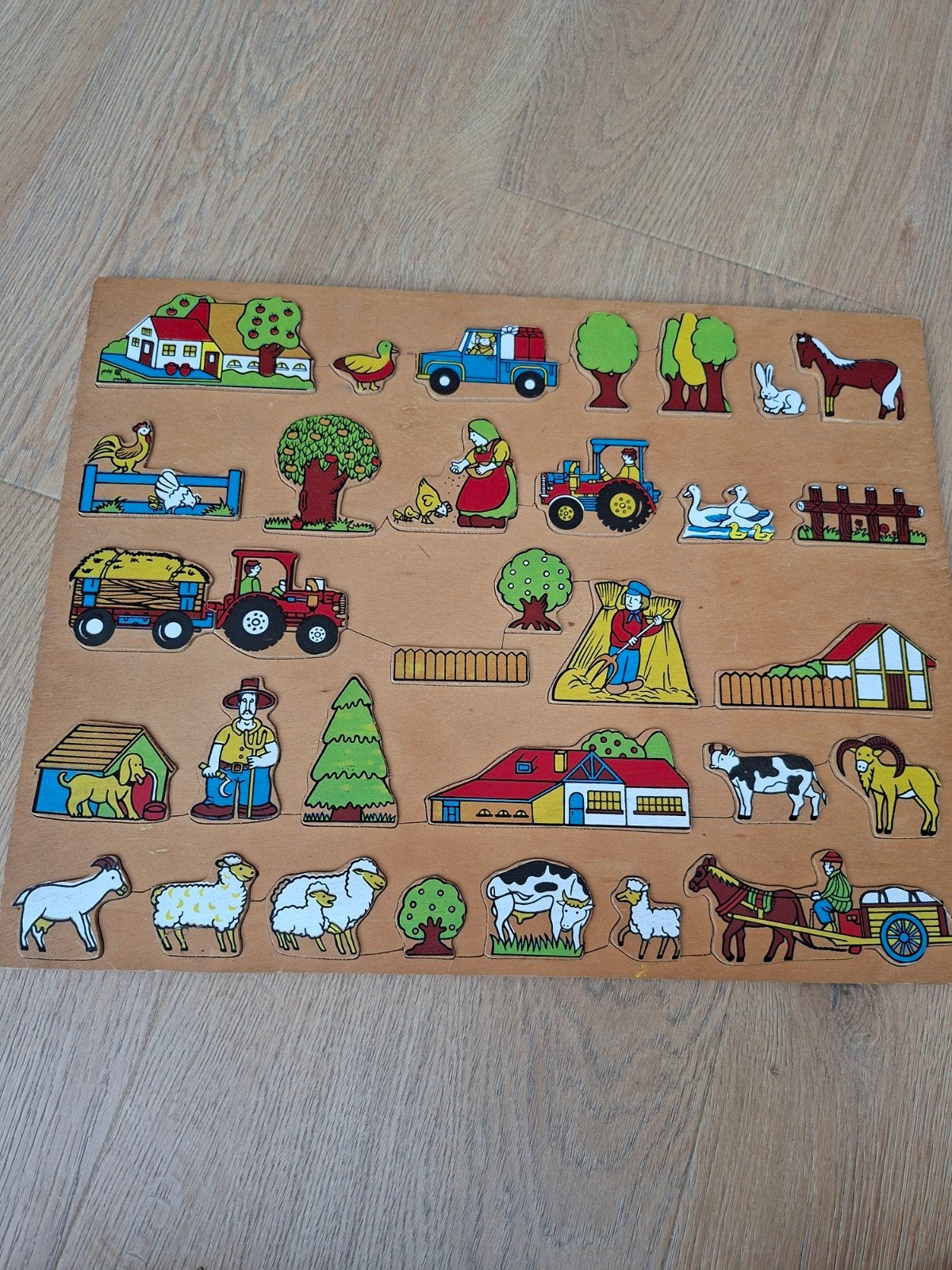 Houten Boerderij Puzzel - Educatief Speelgoed, Kinderen en Baby's, Speelgoed | Houten speelgoed, Ophalen of Verzenden
