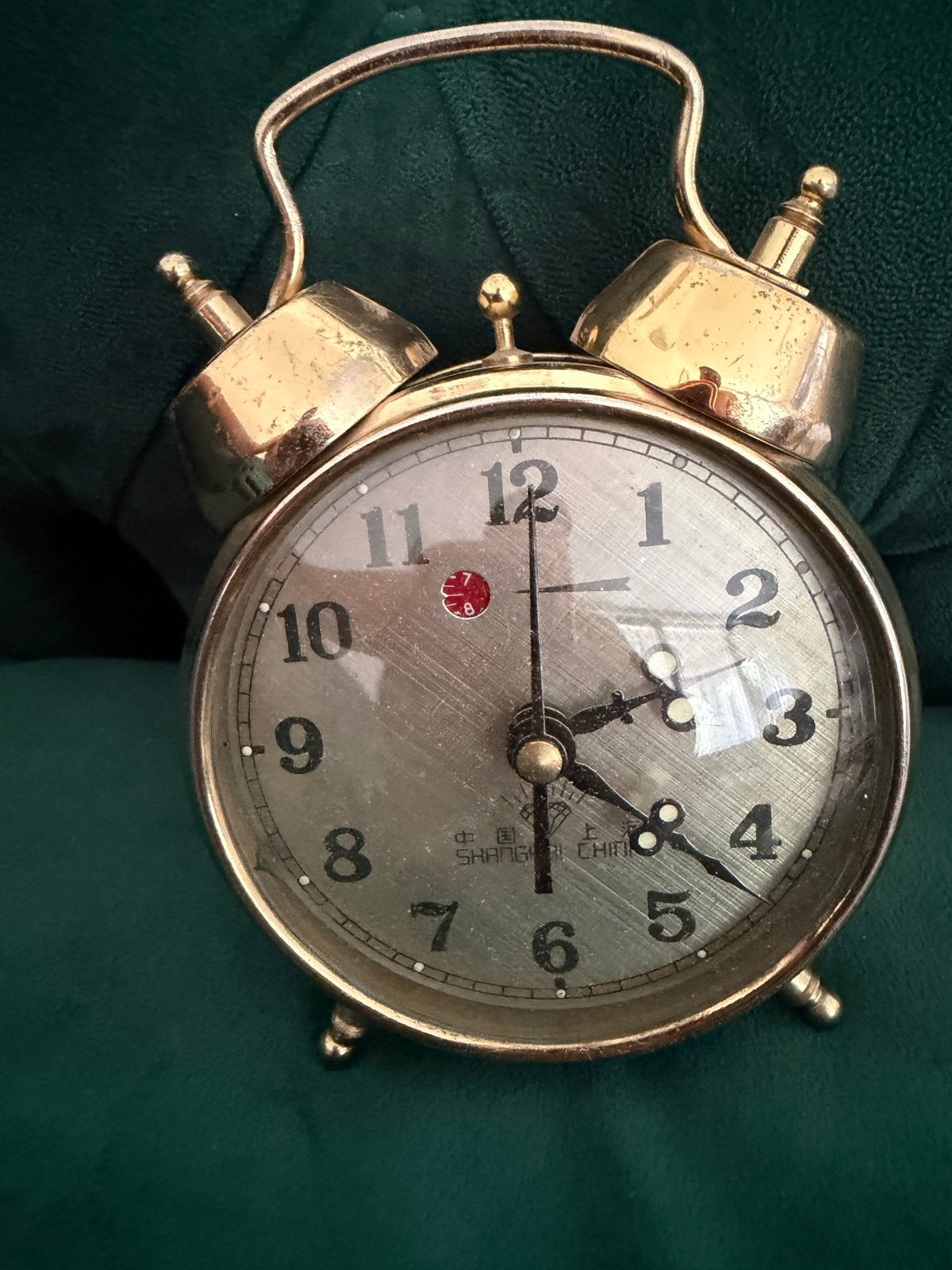Vintage Mechanische Wekker "Shanghai China" met Diamant-logo, Ophalen of Verzenden