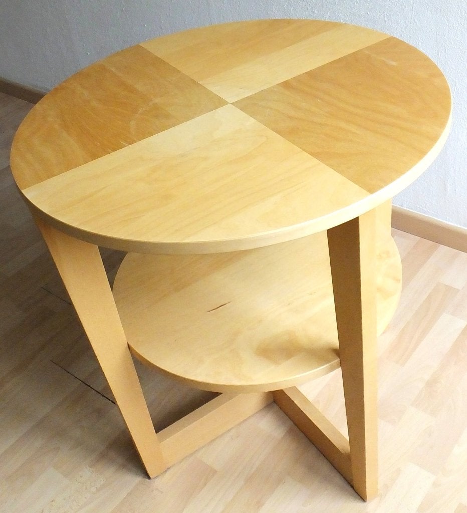 Rond tafeltje, Huis en Inrichting, Ophalen, Minder dan 55 cm, Gebruikt, Rond