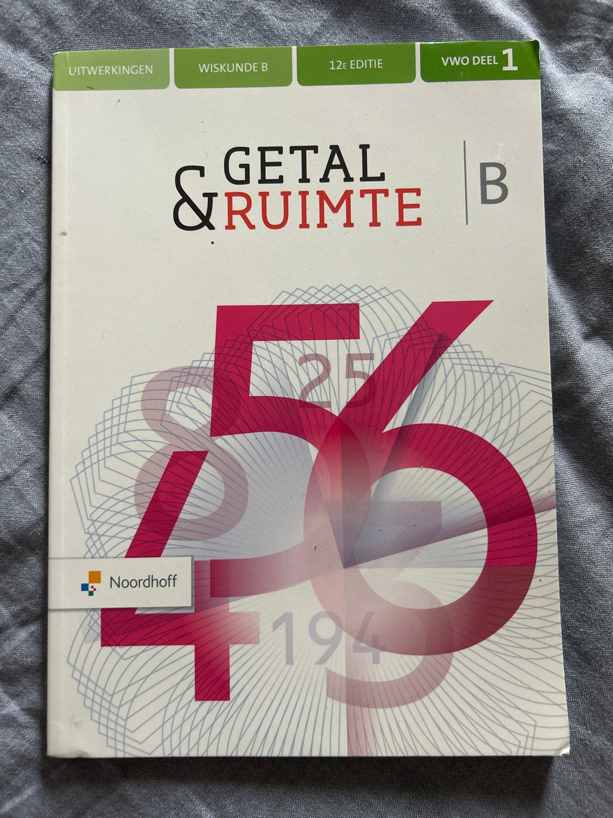Getal & Ruimte Uitwerkingen VWO B deel 1 - 12e editie, Ophalen of Verzenden, Beta, Zo goed als nieuw, Niet van toepassing