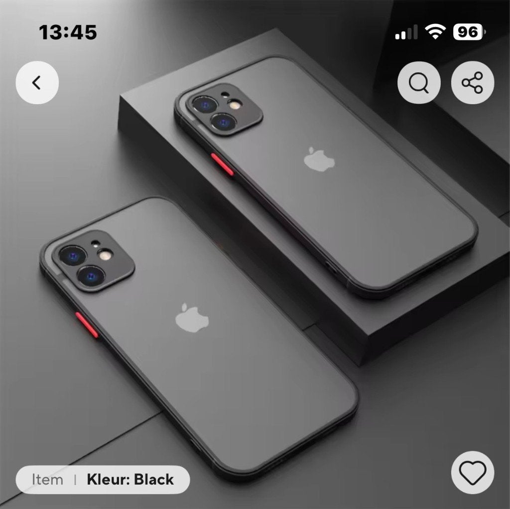 HOESJE voor iPhone 16 # Nieuw #, Kunststof, Zwart, IPhone 16, Nieuw