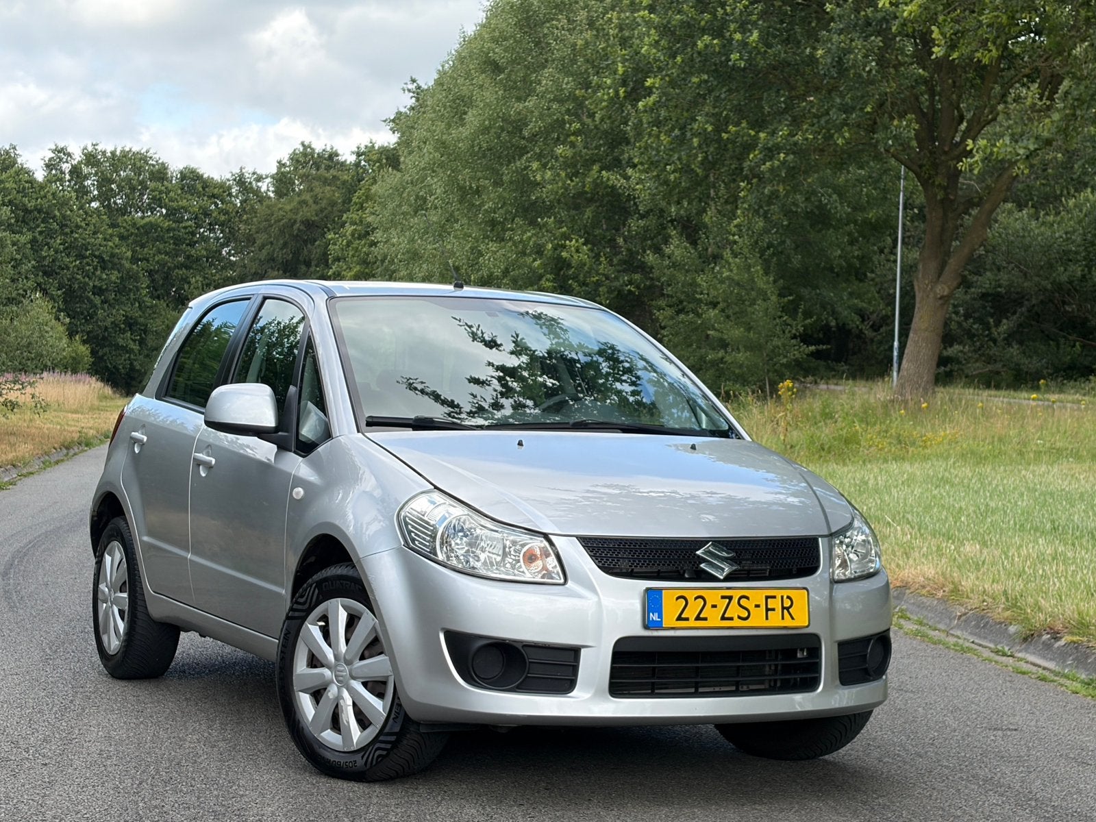 Suzuki SX4 1.6 AUT 2008 Grijs Airco Trekhaak Apk 2-2027 NAP, Stof, Zwart, 4 cilinders, 49 €/maand