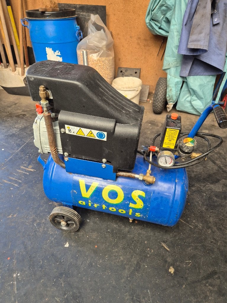 VOS Airtools Compressor 50L, Ophalen, 6 tot 10 bar, Zo goed als nieuw, 25 tot 100 liter