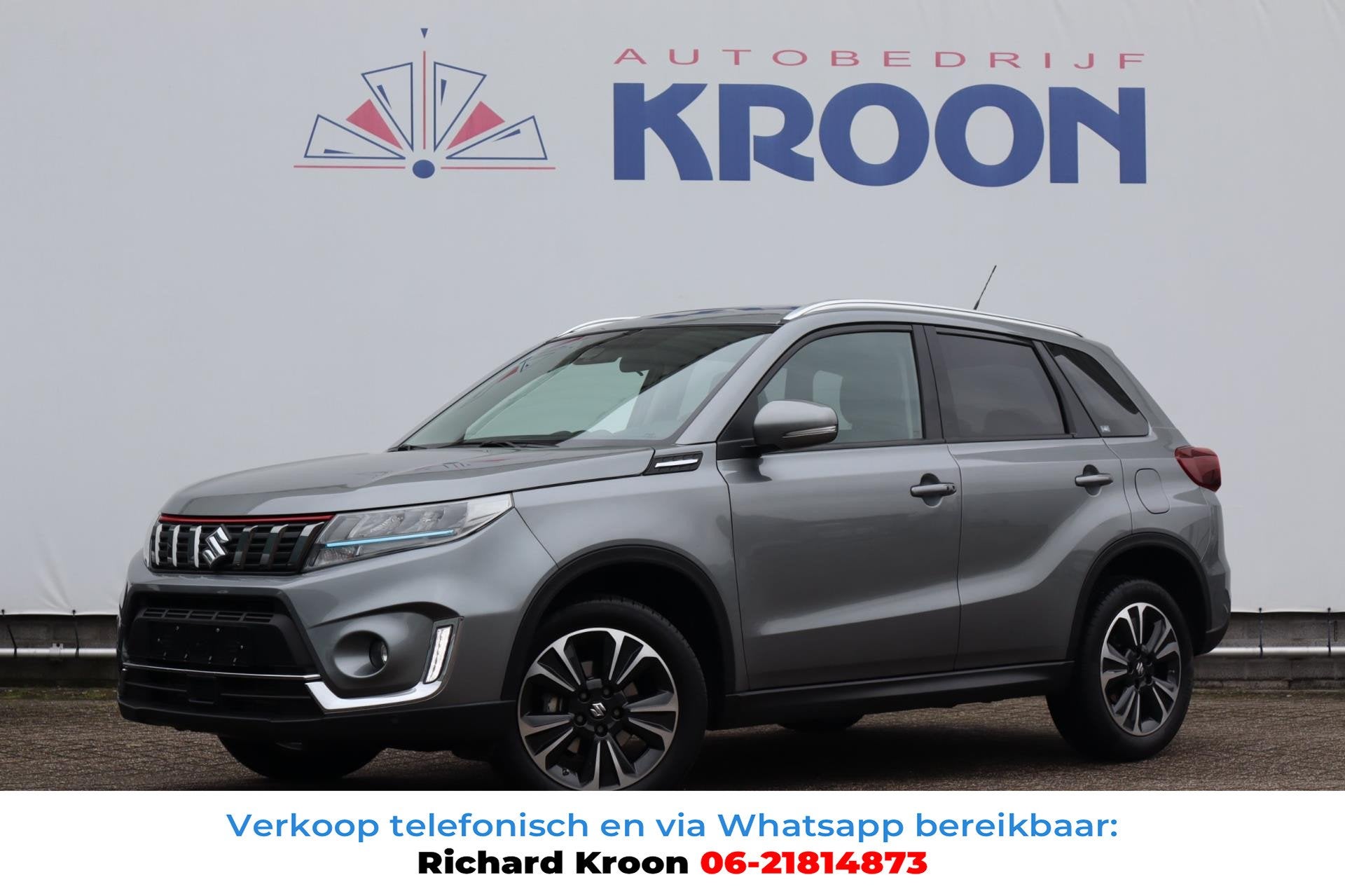 Suzuki Vitara 1.4 Boosterjet Style Smart Hybrid|Panno|Carpla, Auto's, Dealer onderhouden, Gebruikt, Zwart, 4 cilinders