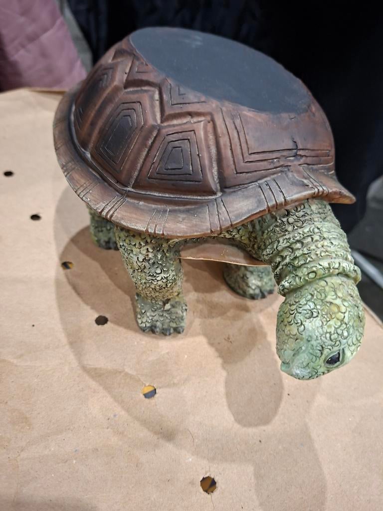 Schildpad van hout  Indonesië, Verzamelen, Ophalen of Verzenden, Zo goed als nieuw, Overige soorten, Beeldje of Figuurtje