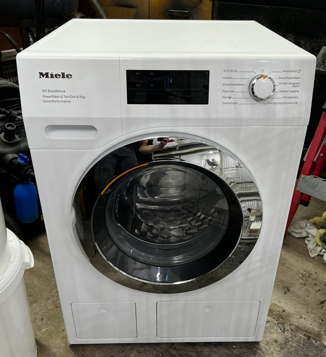 Miele W1 Excellence PowerWash & TwinDos 8kg Wasmachine, Witgoed en Apparatuur, Ophalen, 1200 tot 1600 toeren, 8 tot 10 kg, Refurbished