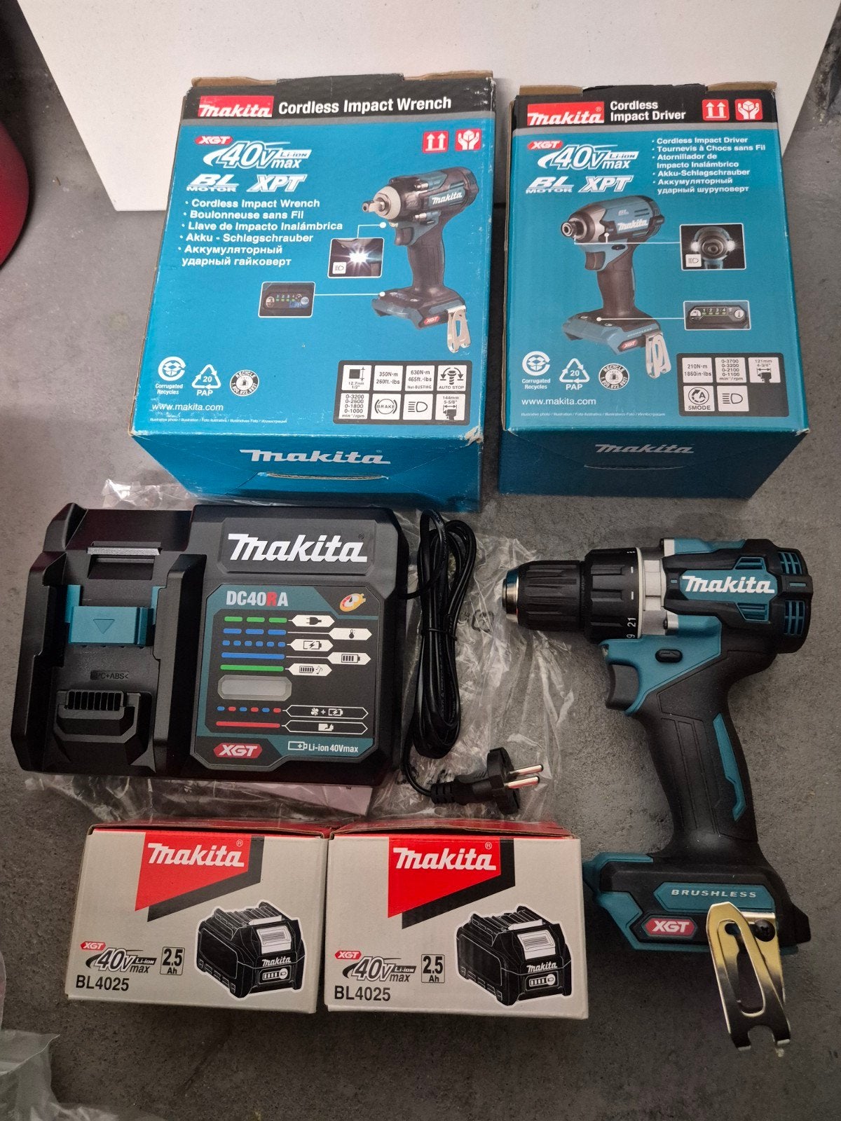 Makita set 40v nieuw boorschroef slagschroef slagmoersleutel, Ophalen, Nieuw, Overige typen