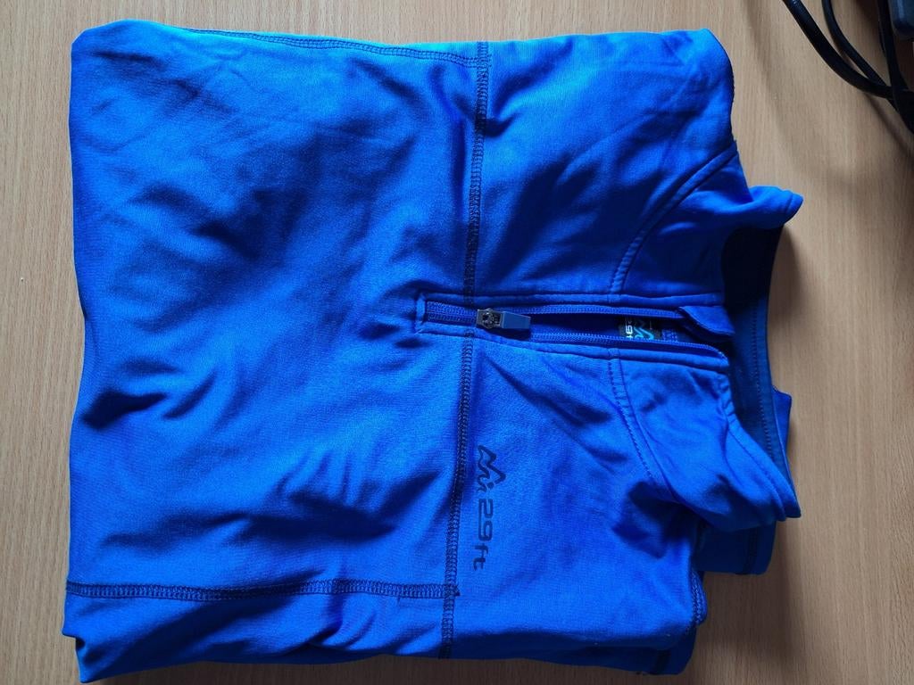 Donkerblauwe ski pully 29ft - Maat 176, Overige maten, Ophalen of Verzenden, Zo goed als nieuw, Trui