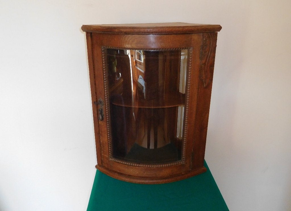 hang vitrine, Ophalen, Minder dan 50 cm, Met deur(en), Jaren 30