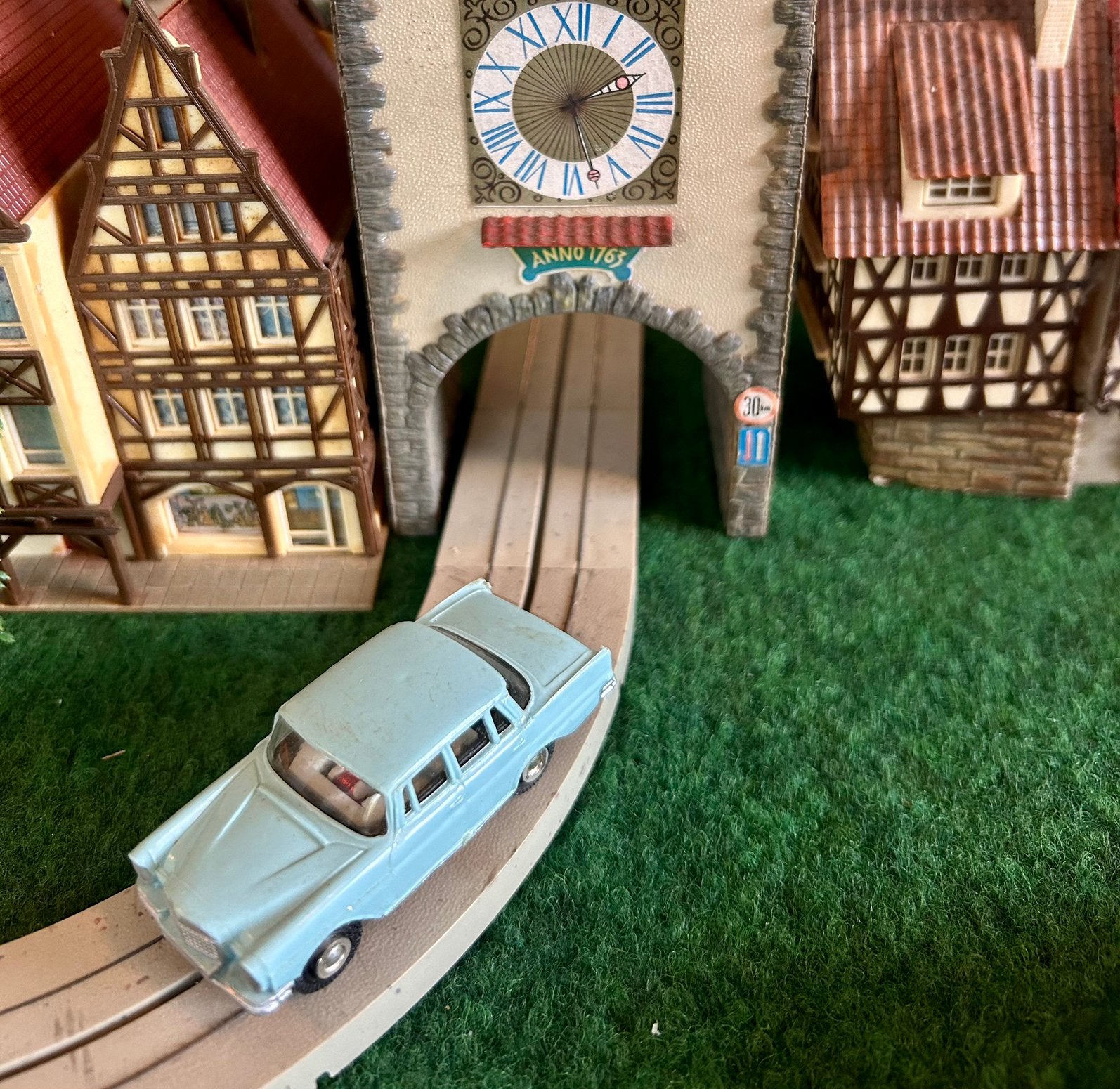Faller AMS Mercedes 220 blauw, Overige merken, 1:50 of kleiner, Auto, Nieuw