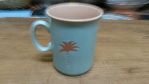 Mok blauw met papegaai en palmboom, Eit (English Ironstone T, Huis en Inrichting, Keuken | Servies, Ophalen of Verzenden, 'T Olde Gre-j
