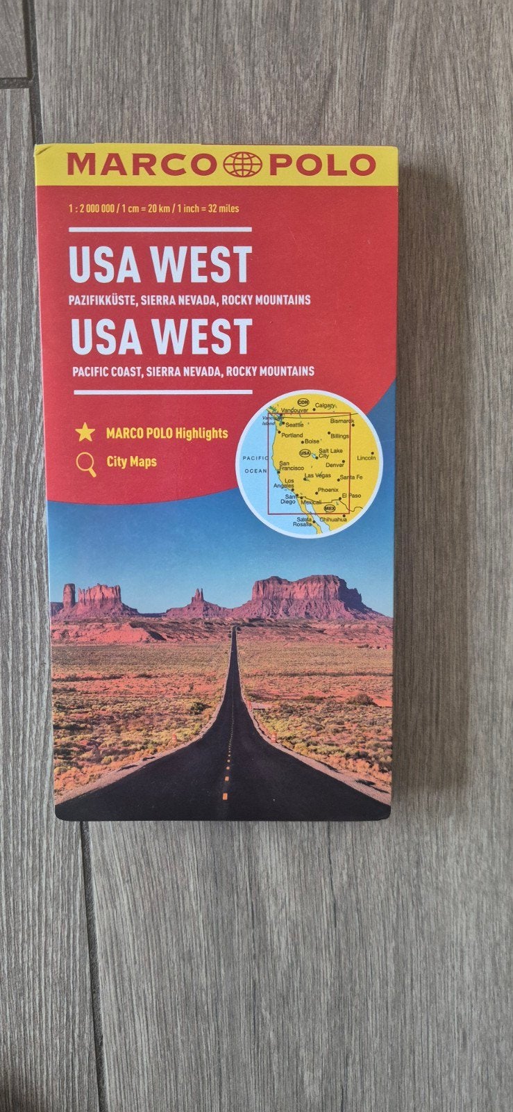 Marco Polo USA West Reisgids - Pacific Coast, Sierra Nevada, Ophalen of Verzenden, Zo goed als nieuw, Reisgids of -boek, Noord-Amerika