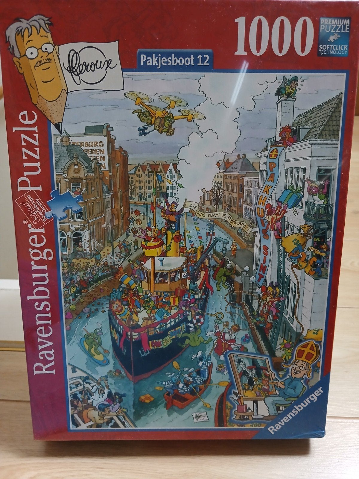 Ravensburger Pakjesboot 12  Nieuw!Legpuzzel 1000 stukjes, Ophalen, 500 t/m 1500 stukjes, Zo goed als nieuw, Legpuzzel