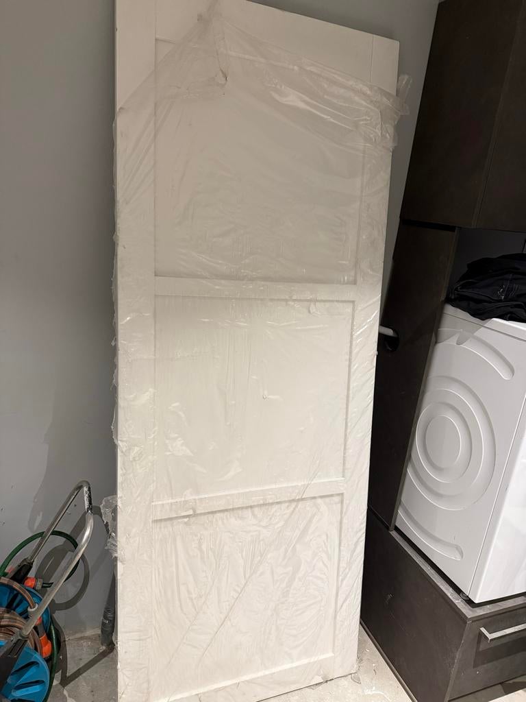Weekamp paneeldeur 3 vlak, Ophalen, 80 tot 100 cm, Binnendeur, Nieuw
