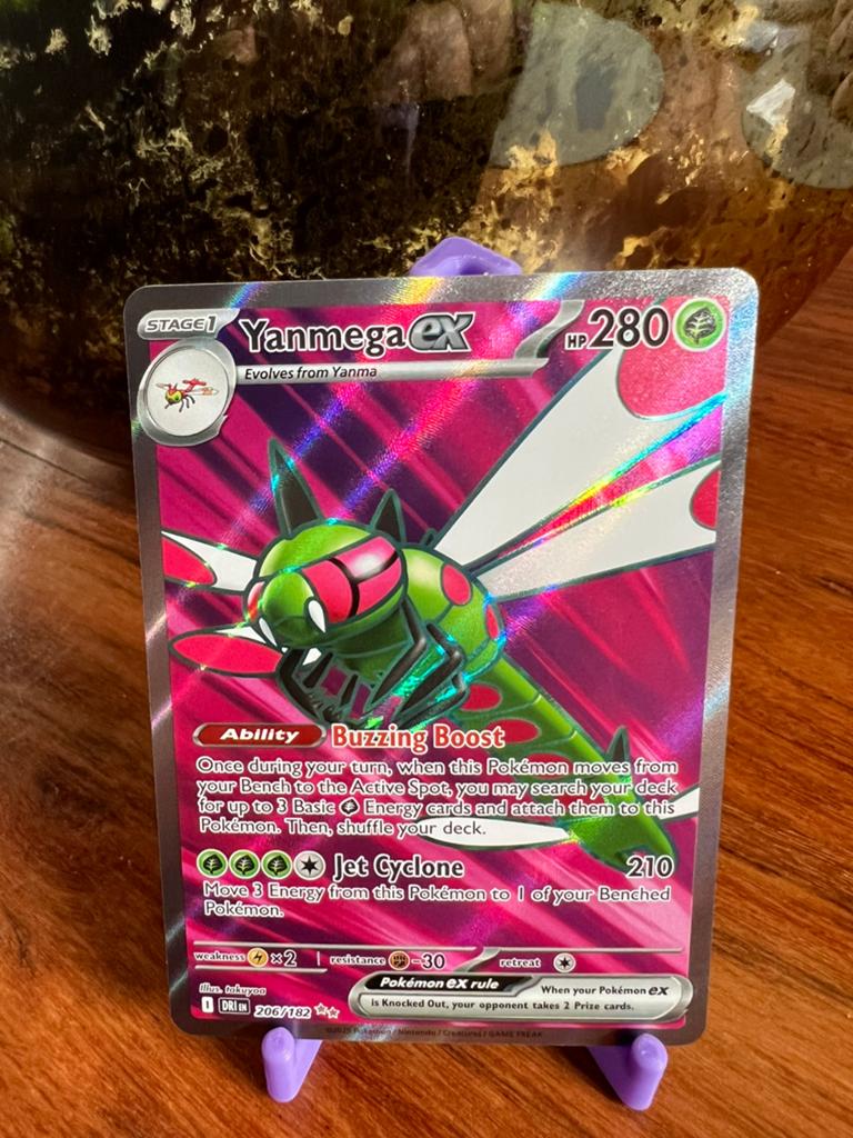 Pokémon Yanmega EX 206/182 - Destined Rivals - full art, Ophalen of Verzenden, Gebruikt, Losse kaart, Foil