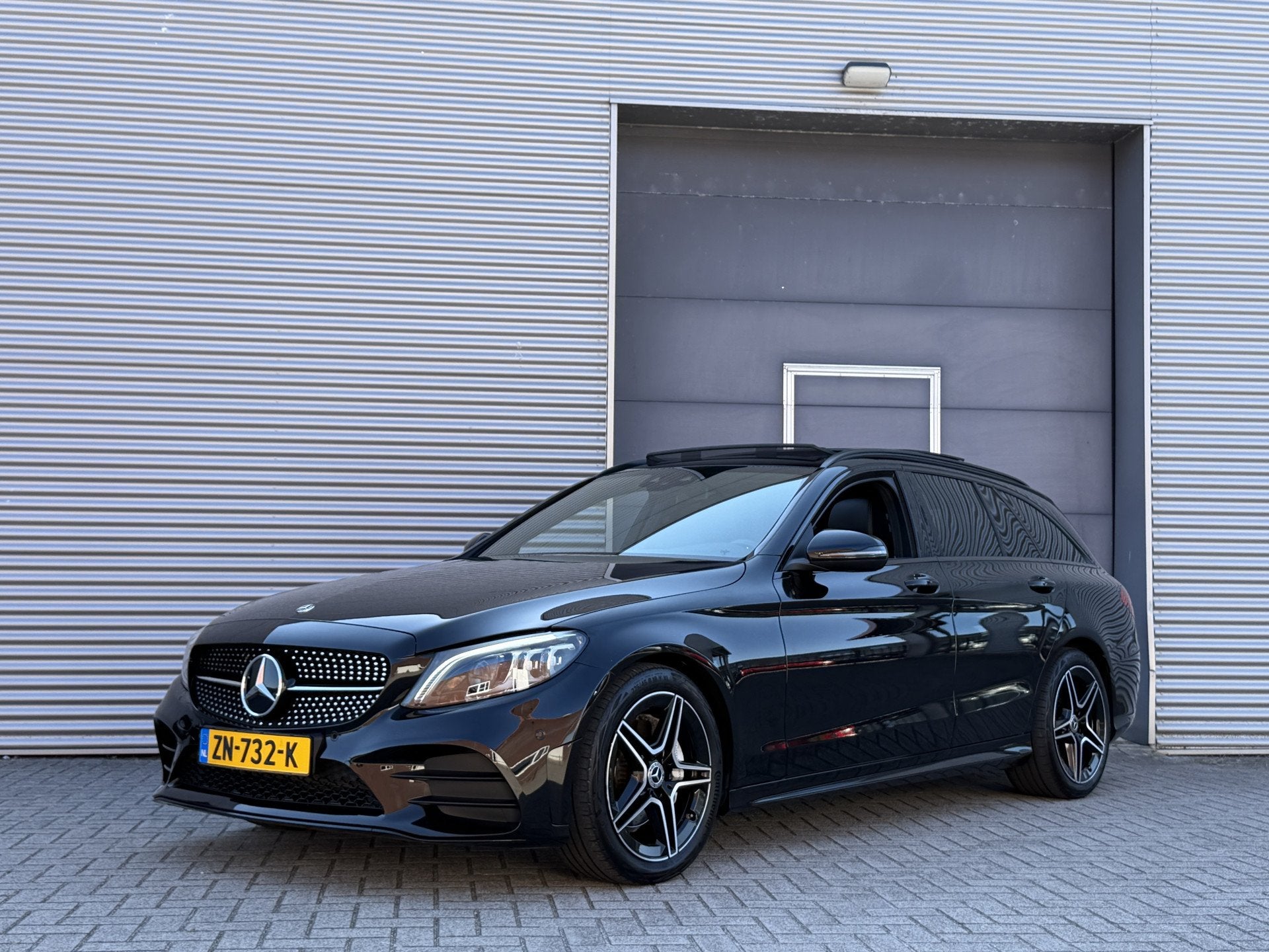Mercedes-Benz C-Klasse Estate 200 Business Solution AMG Plus, Auto's, Automaat, 4 cilinders, 1465 kg, Zwart