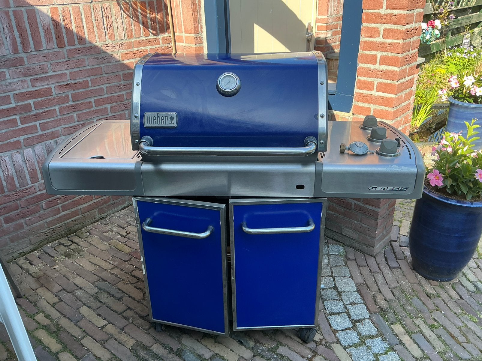 Weber genesis gas bbq met hoes, Ophalen of Verzenden
