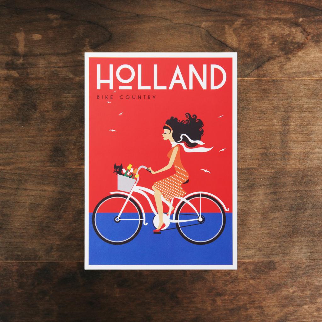 Orange Panda A6 ansichtkaart, Ophalen of Verzenden, 1980 tot heden, Ongelopen, Noord-Holland