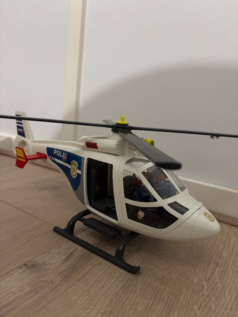 Playmobil helikopter politie 6921, Gebruikt, Complete set, Voertuig, Ophalen of Verzenden