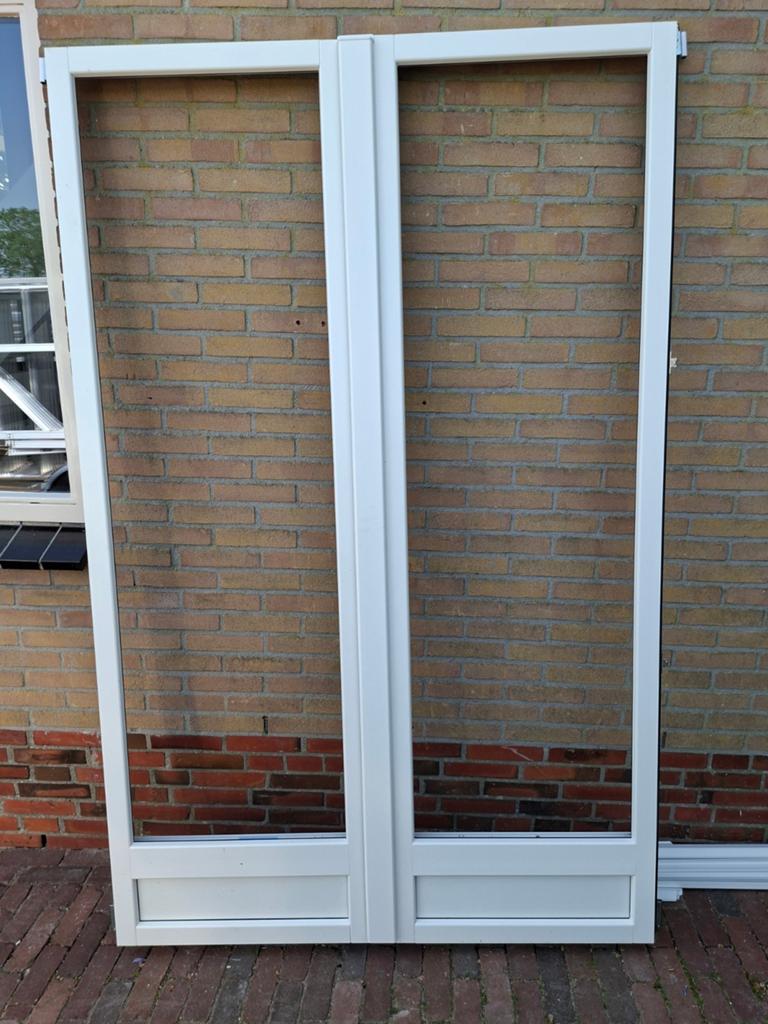 Kunsstof deuren nieuw Gealan, ral 9010, Doe-het-zelf en Verbouw, Kozijnen en Schuifpuien, Kunststof, Deurkozijn, Nieuw, Ophalen