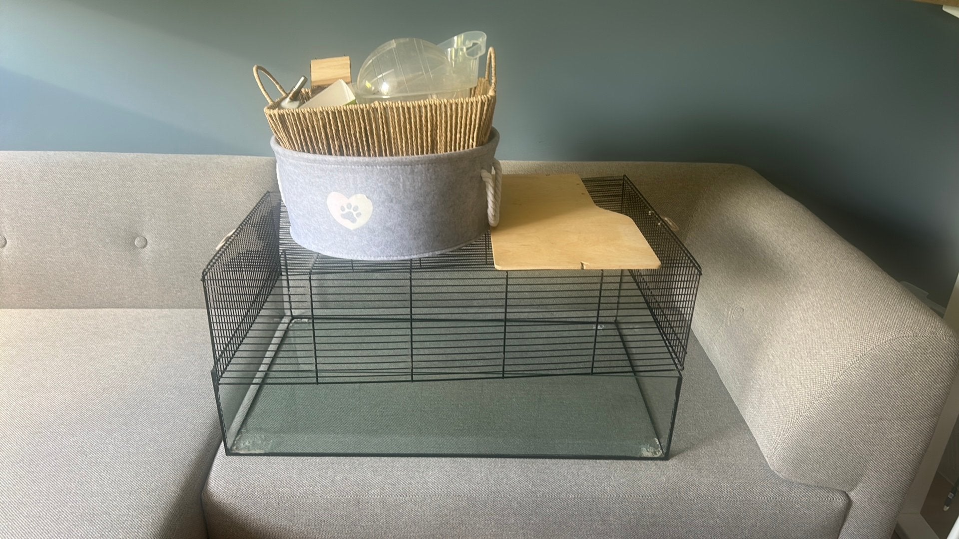 Hamsterkooi, Dieren en Toebehoren, Kooi, Minder dan 75 cm, Zo goed als nieuw, Ophalen