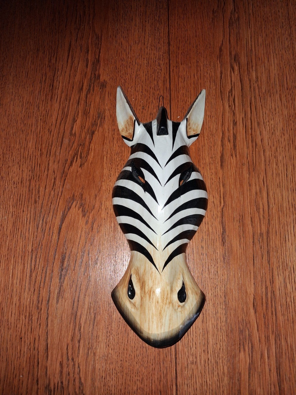 Uniek Zebra Hoofd Wanddecoratie - Handgemaakt op Mallorca, Huis en Inrichting, Woonaccessoires | Overige, Ophalen, Zo goed als nieuw