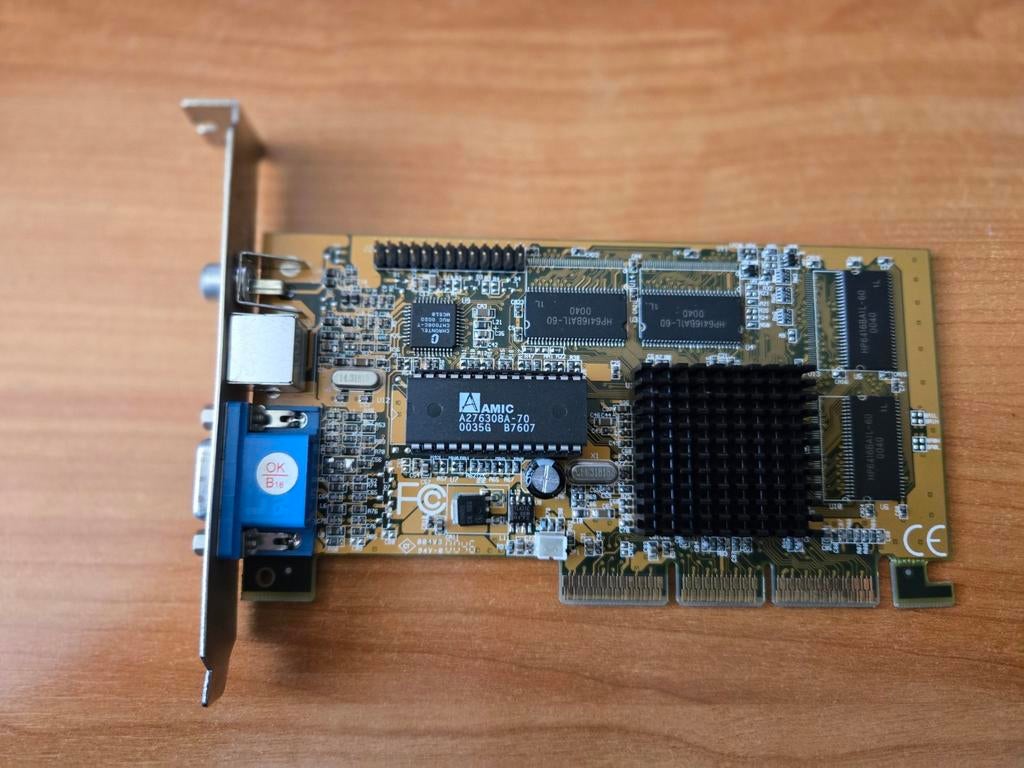 NVIDIA RIVA TNT2 M64 32MB videokaart AGP / retro pc – getest, Ophalen of Verzenden
