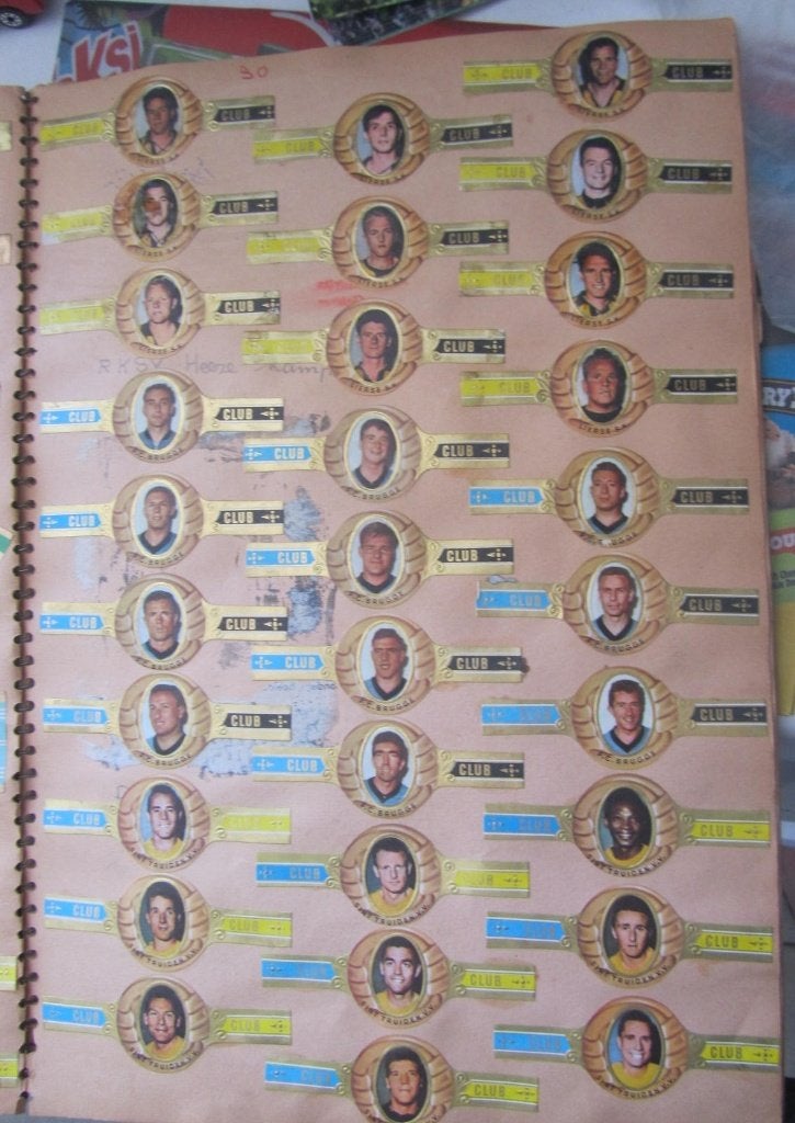 sigarenbandjes VOETBAL BELGIE, Ophalen of Verzenden, Gebruikt, Buitenlandse clubs, Overige typen