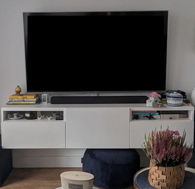 IKEA BESTÅ tv-meubel 180x42x39 cm, Ophalen, Overige materialen, 150 tot 200 cm, Zo goed als nieuw