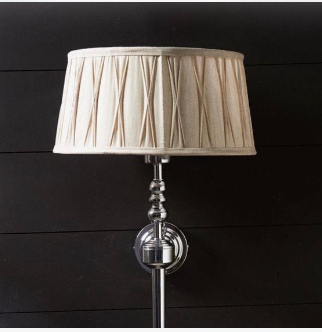 Rivièra Maison Hotel wandlamp & kap 2X, Huis en Inrichting, Ophalen, Zo goed als nieuw, Wandlamp, Zilver