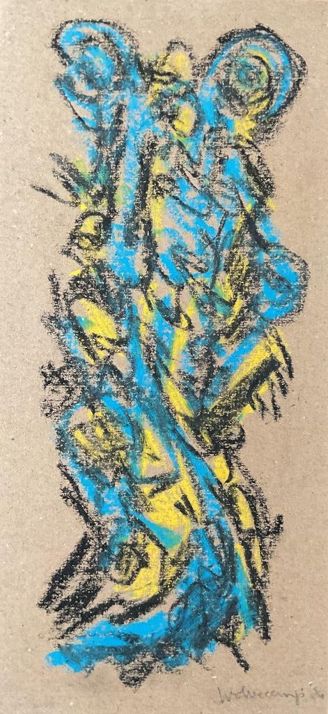 Theo Wolvecamp (1925-1992) - Compositie zonder titel, Ophalen of Verzenden