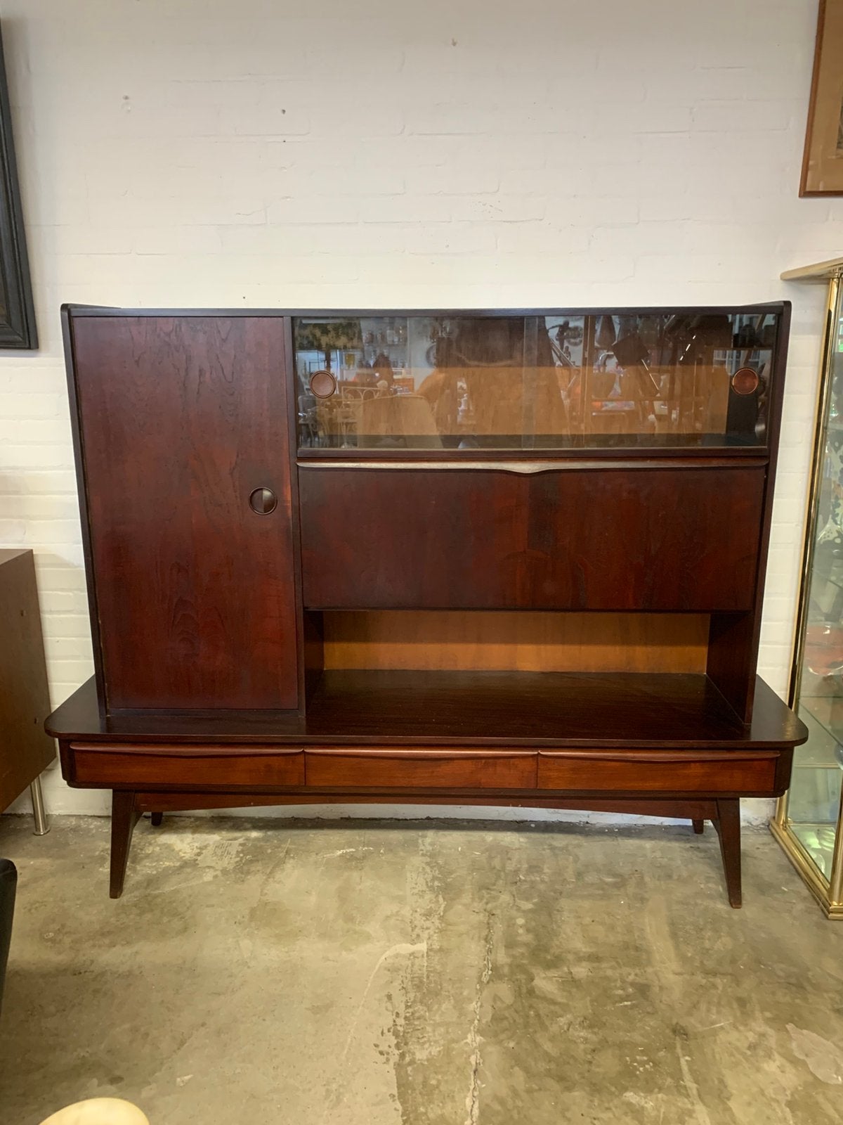 Dressoir vintage Louis van Teeffelen highboard de jaren 60., Huis en Inrichting, Ophalen of Verzenden