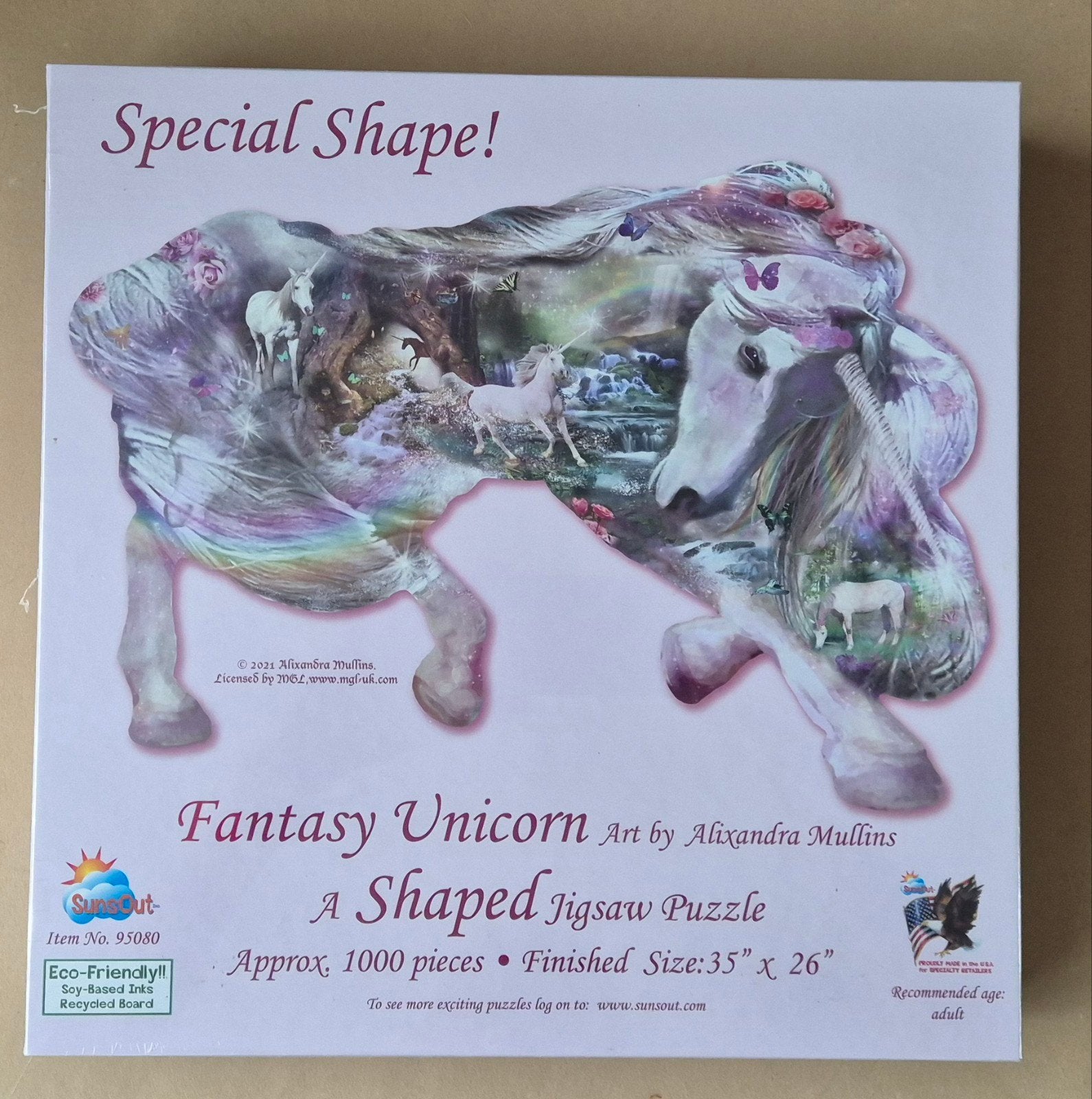 Nieuwe Sunsout puzzel Unicorn, Hobby en Vrije tijd, Ophalen of Verzenden, 500 t/m 1500 stukjes, Nieuw, Legpuzzel