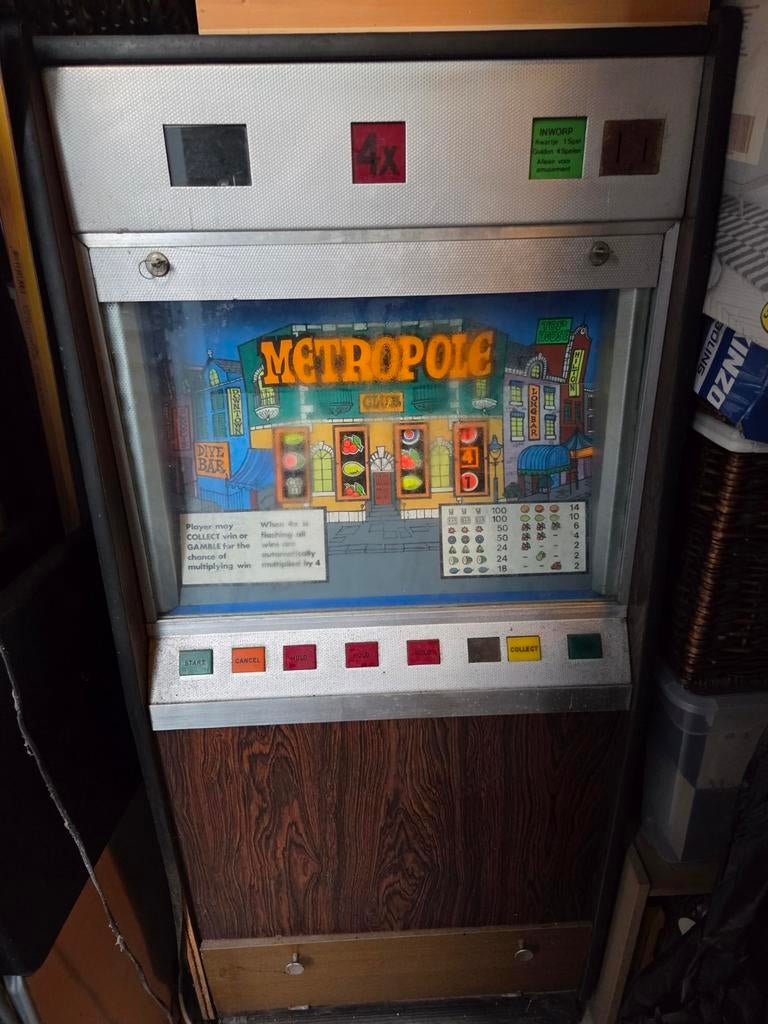Vintage Metropole Club Gokkast, Ophalen, Gebruikt