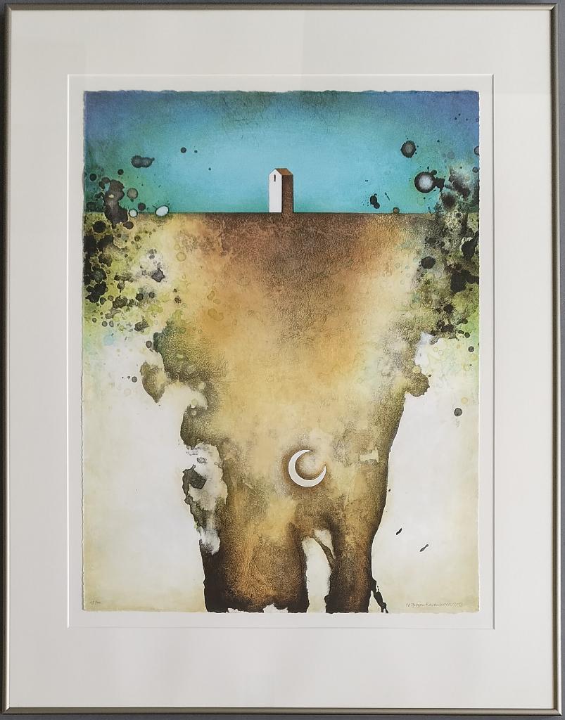 Jurjen Ravenhorst - ingelijste gesigneerde litho, Ophalen