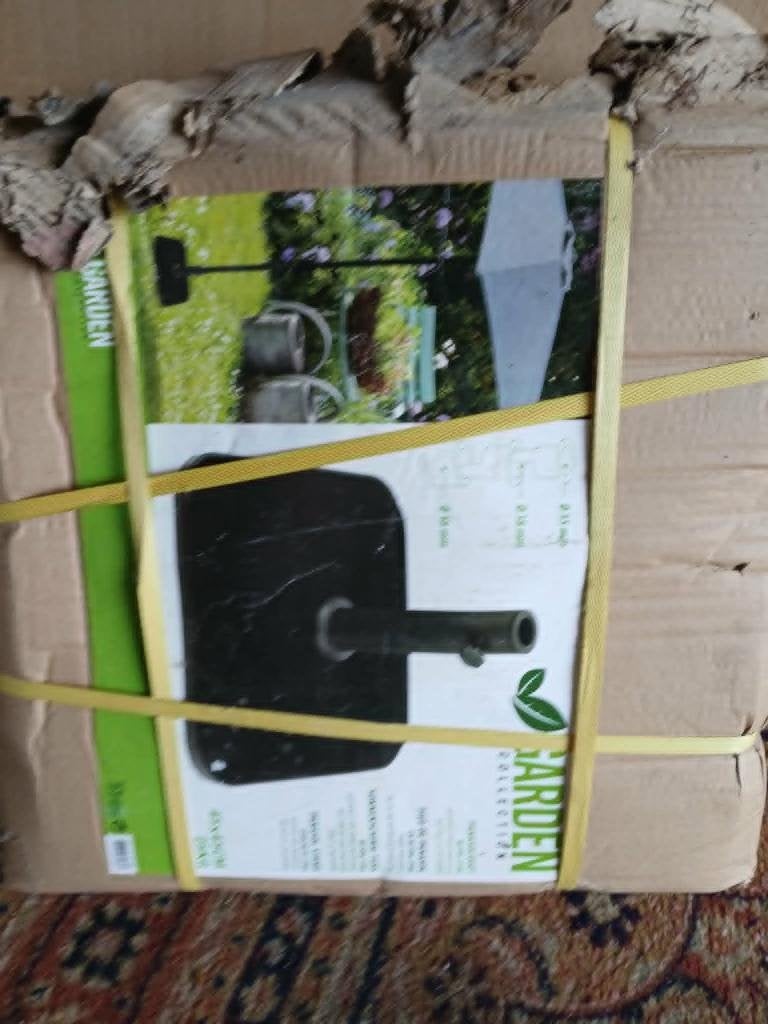 tekoop nieuwe parasol voet zie foto 25 euro, Ophalen, Nieuw, Minder dan 1 meter, Parasolvoet