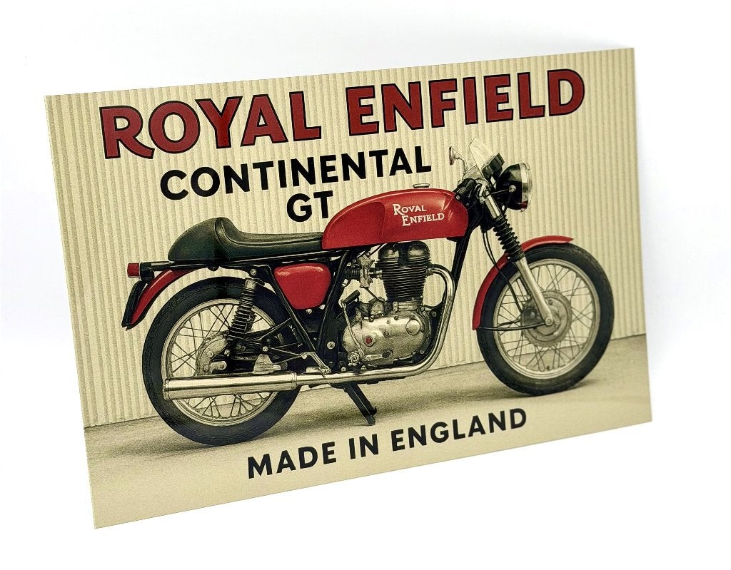 Royal Enfield Continental GT bord | 20x30cm, Verzenden, Nieuw, Reclamebord