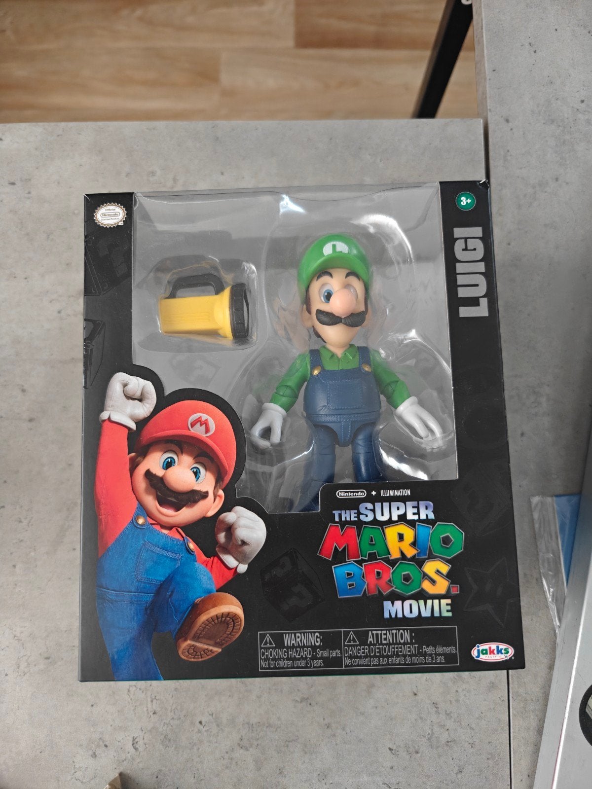 Super Mario Bros. Movie Luigi actiefiguur met zaklamp, Ophalen of Verzenden, Nieuw