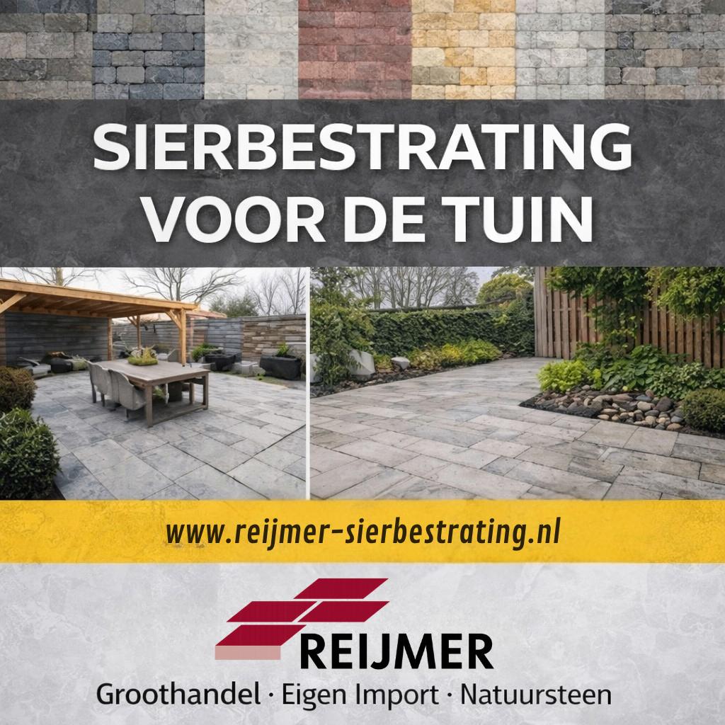 Wanneer gaat u voor die Tuinmetamorfose?, Ophalen, Nieuw, 10 m² of meer, Reijmer Sierbestrating