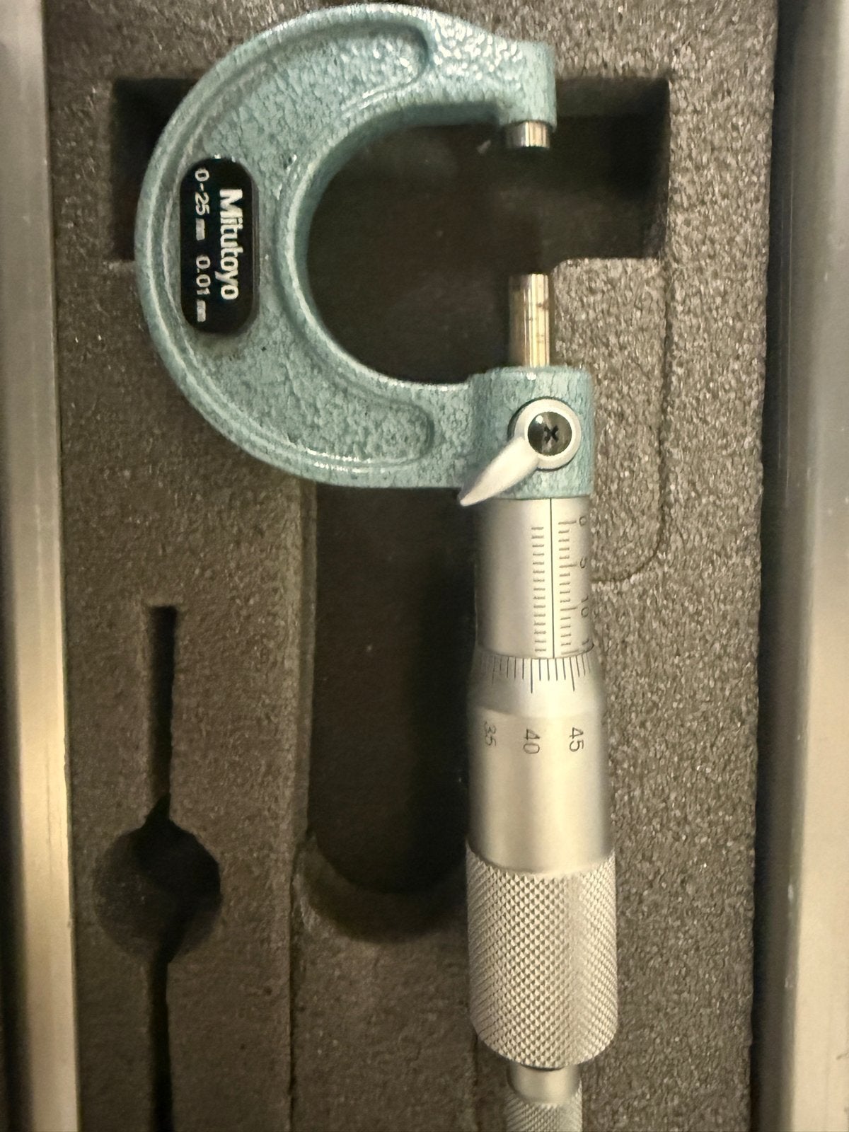 Mitutoyo schroefmaat 0-25mm 0.01mm - Nauwkeurige meting, Ophalen of Verzenden, Gebruikt
