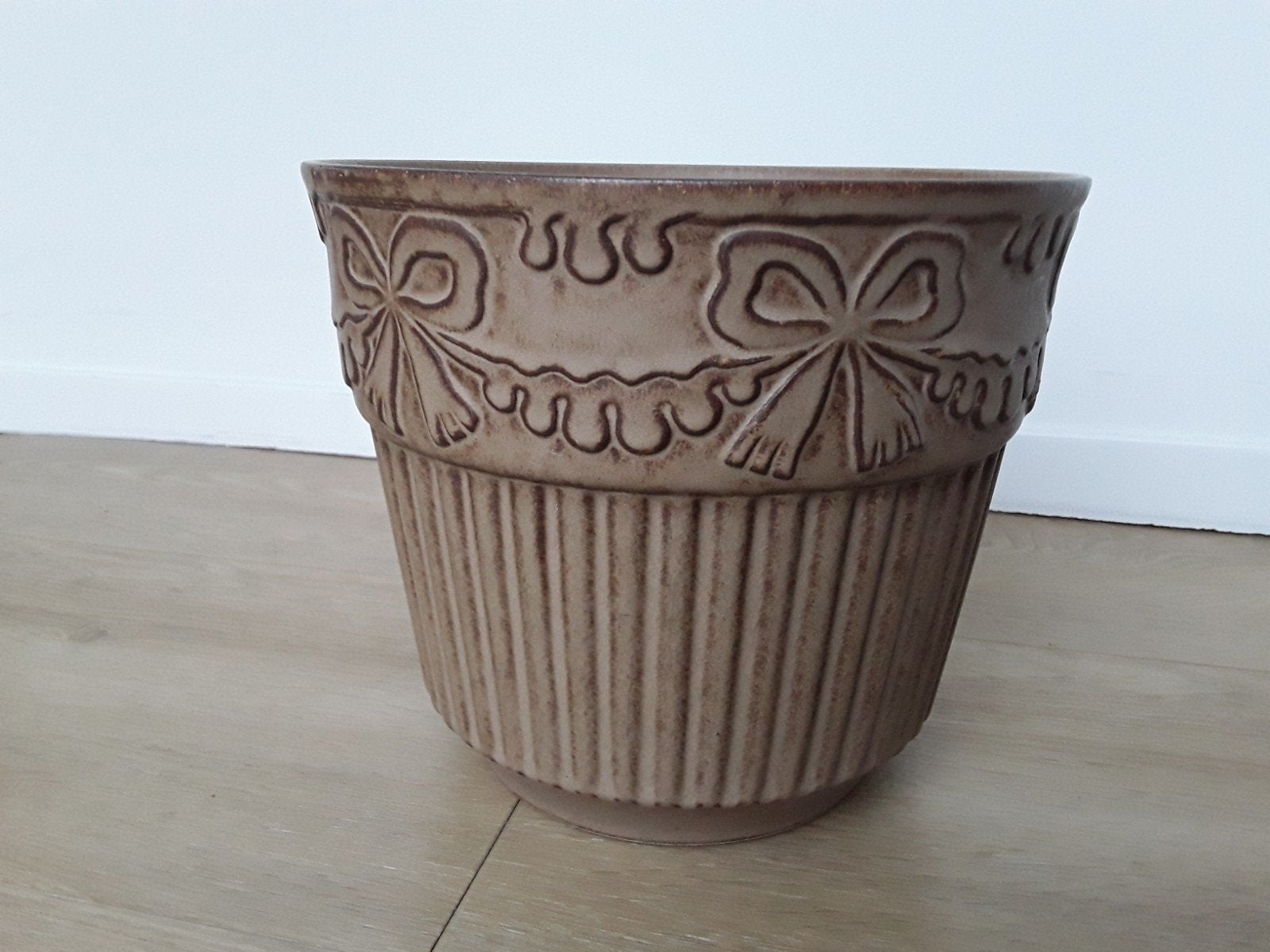 XL West Germany bloempot Bay, 19,5cm hoog, 22cm doorsnee, Tuin en Terras, Bloempotten, Rond, Binnen, Ophalen of Verzenden, Zo goed als nieuw