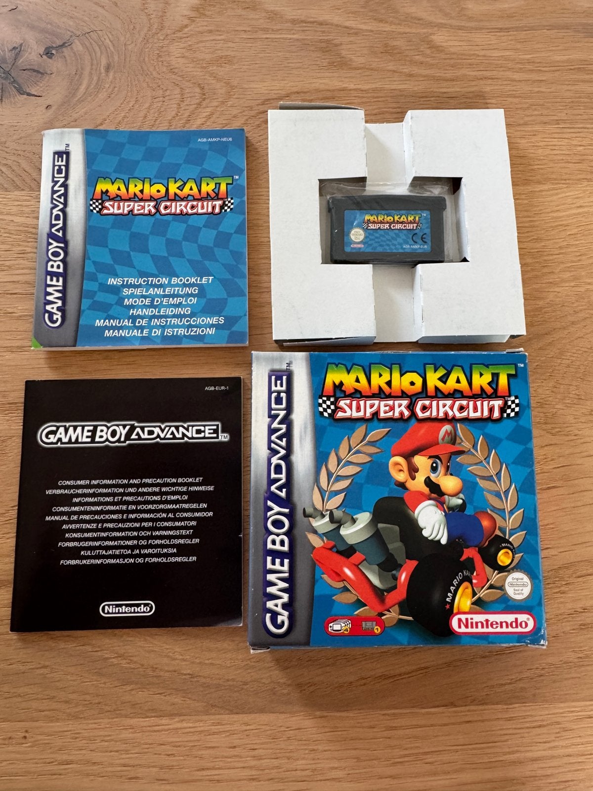 Mario Kart Super Circuit - Game Boy Advance - CIB, Spelcomputers en Games, 1 speler, Racen en Vliegen, Ophalen of Verzenden, Zo goed als nieuw