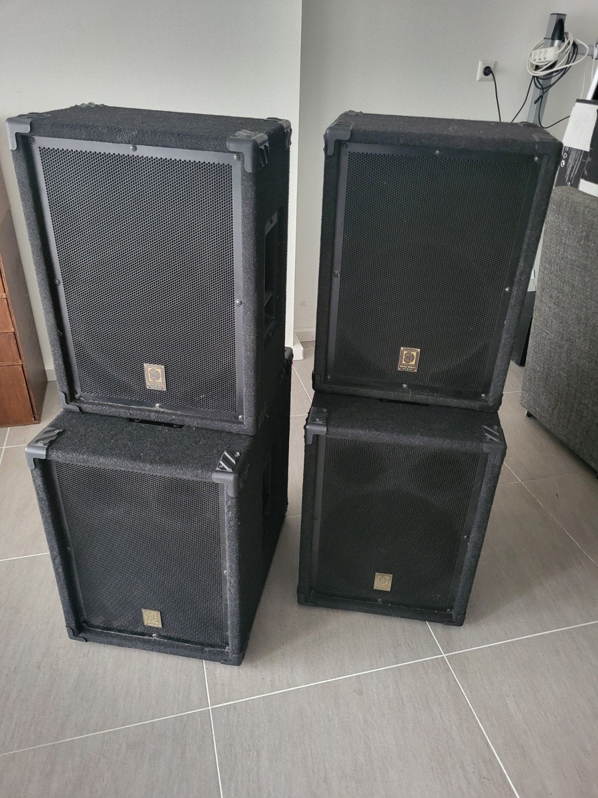 Sound Projects SB15 & PM set, Gebruikt, Speakerset, Ophalen, 150 watt of meer