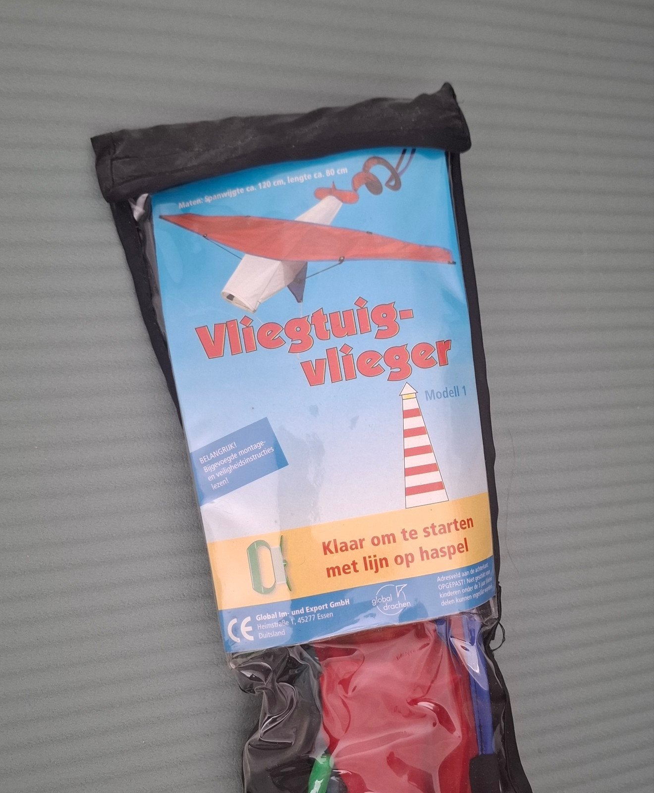Vliegtuig Vlieger - Klaar om te starten met lijn op haspel, Ophalen