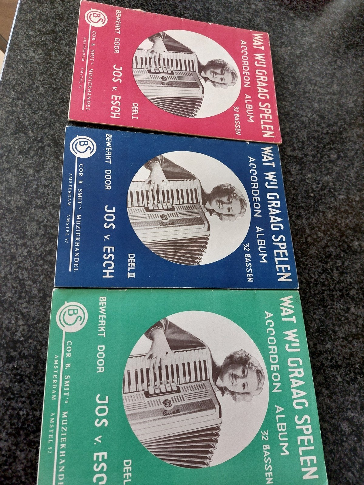 Muzieknoten boeken voor accordeon, Ophalen of Verzenden