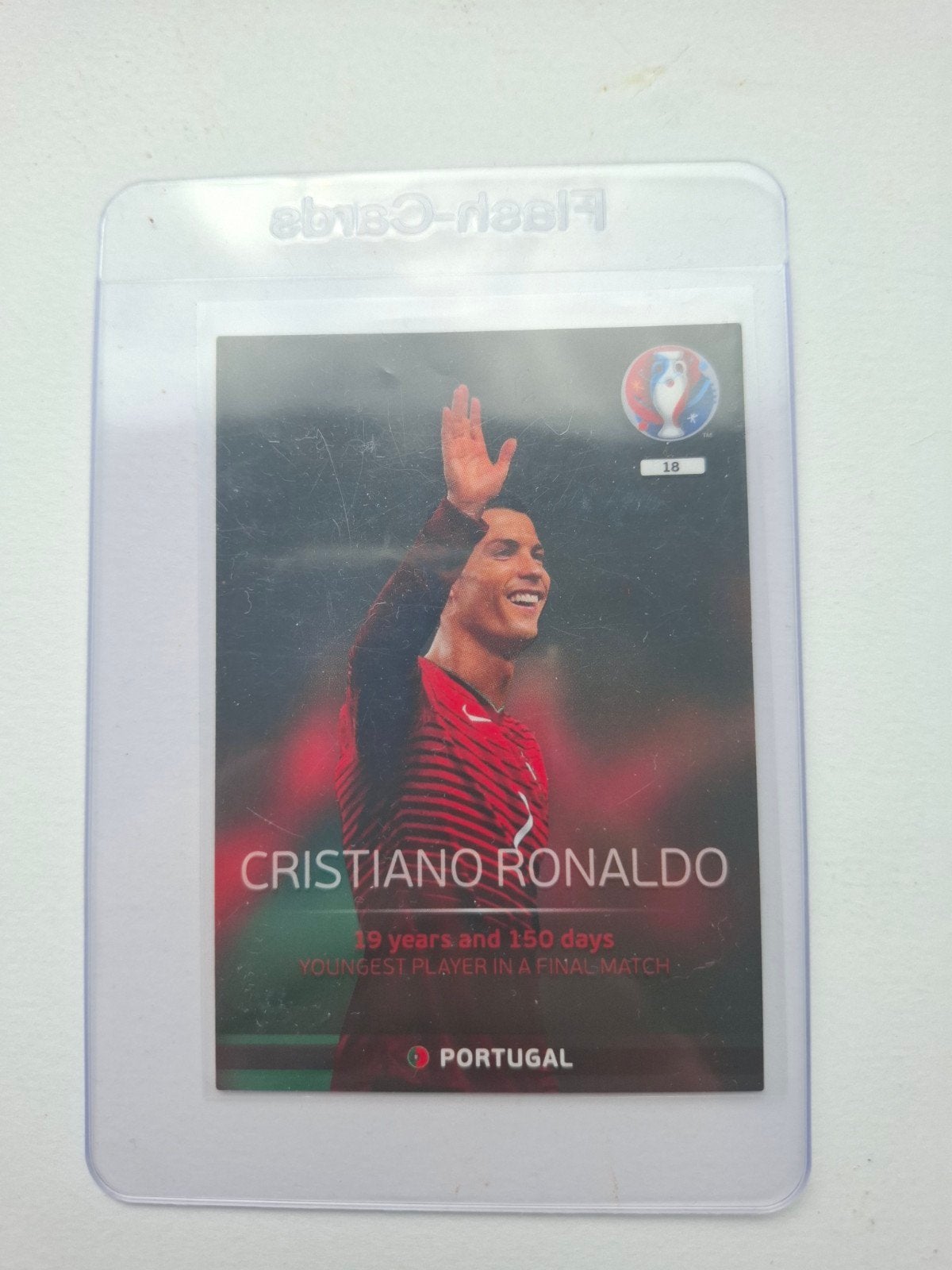 Cristiano Ronaldo Panini Adrenalyn XL EURO 2016 Spelerskaart, Ophalen of Verzenden, Zo goed als nieuw, Buitenlandse clubs, Spelerskaart