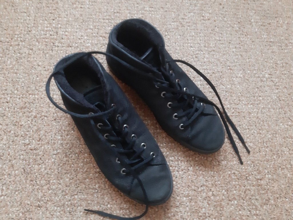 zwarte enkelhoge schoenen Ecco maat 39, Ophalen, Ecco, Zwart, Wandelschoenen
