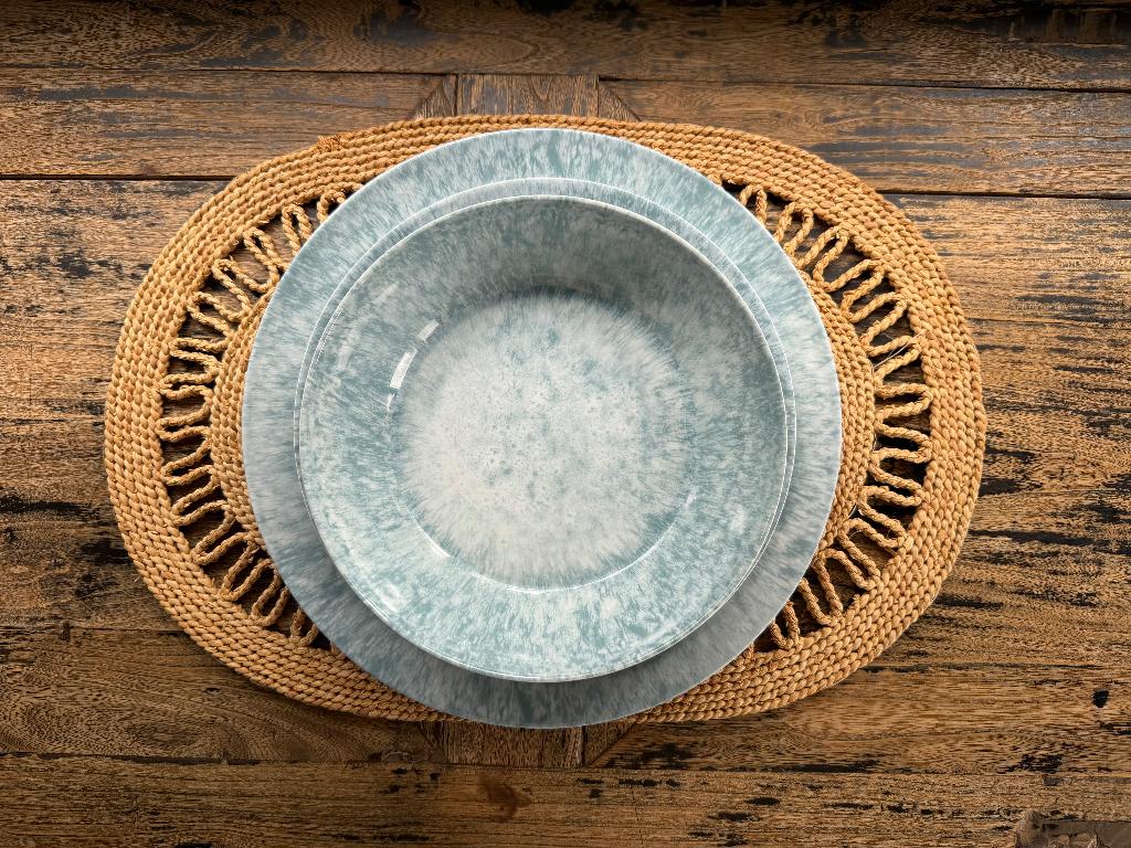Uitgebreid melamine servies 12 delig, Ophalen, Overige materialen, Zo goed als nieuw, Overige stijlen